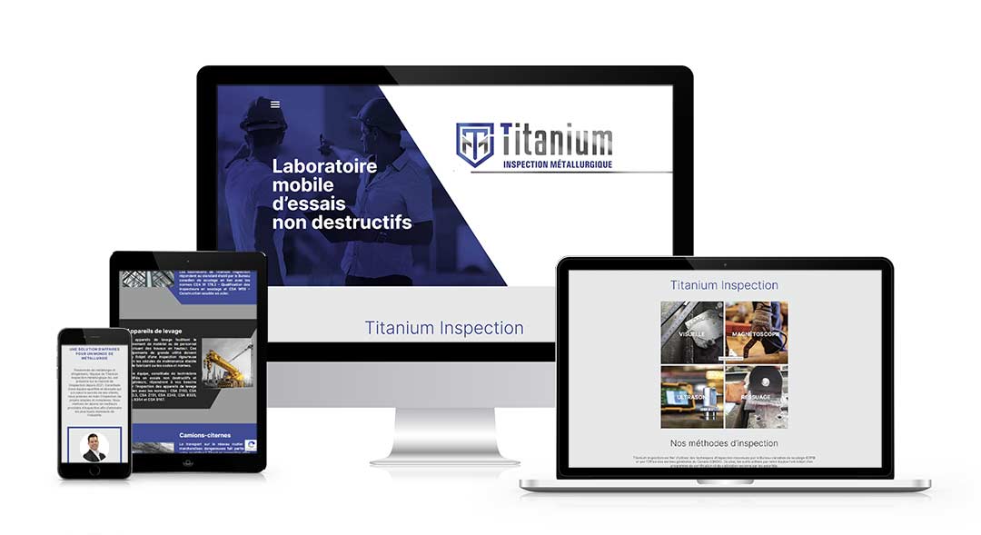 Conception d'un nouveau site pour Titanium Inspection